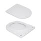 Унитаз напольный Qtap Presto безобідковий з сідінням Soft-close QTPRE27W51022 - 8