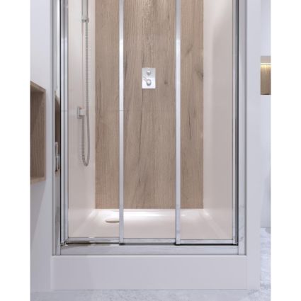 QT Дверь в нишу UNIFOLD CRM208.C4, стекло 4мм Clear, CalcLess, 78-81x185, складная универс. - 5