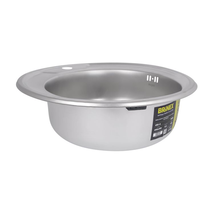 Кухонна мийка Brinex 490-A 0,6 мм Satin (BRIN490SAT06) - 4