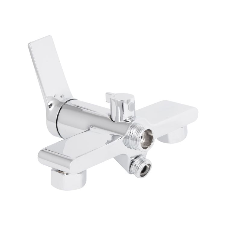 Змішувач для ванни Qtap Arvin з довгим поворотним виливом та душовим гарнітуром QTARV260CRM48641 Chrome - 4