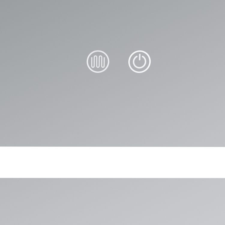 Дзеркало Lidz Kubis 700х800 з LED-підсвічуванням Touch, з антизапотіванням, з димером, рег. яскравості LD78LF9047080 - 9