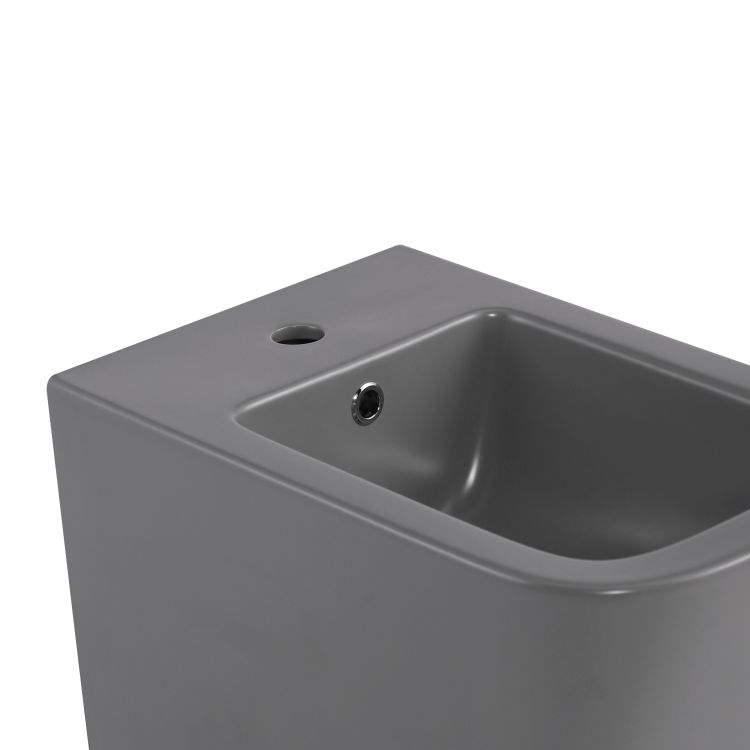 Біде підвісне Qtap Tern 520x350x330 мм, Stone grey QT17551303GSG - 5