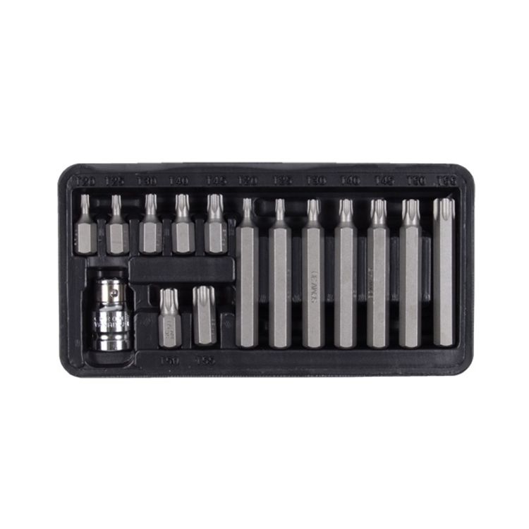 Набір біт TORX 1/2&amp;quot; 15шт S2 (пласт кейс) ULTRA (4013512) - 1