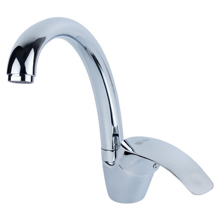 Змішувач SD Ø40 для кухні гусак вухо на гайці TAU (SD-4B143C) - 1