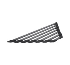 Сушарка на кухонну мийку кутова Lidz Acsis LA20 Black, плоска основа, для посуду 430х175х10 мм LDACS297BLM49773