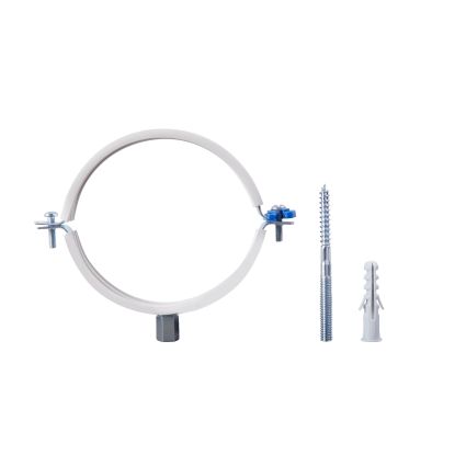 Хомут г/г+гайка+винт+дюбель (100) 4&amp;quot; Санди (белая резина) SD100100 - 3