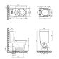 Унитаз-компакт Qtap Presto безободковый с сиденьем Soft-close QT24221217AW - 2