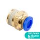 Штуцер цанговый (прямой) Ø8*8мм МТ 3/8&amp;quot; Sigma (7026901) - 1