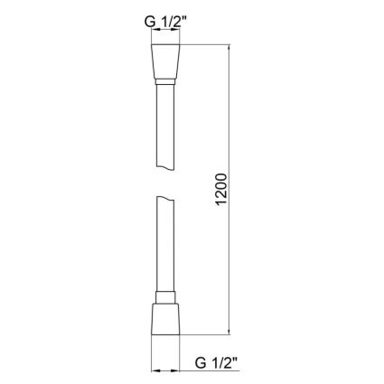 Шланг для душа Qtap Hadice PVC120C - 2