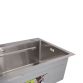 Мийка для кухні інтегрована Lidz Handmade H6845 Brushed Steel 3,0/1,0 мм LDH6845BRU49455 - 7