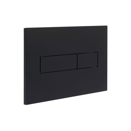 Клавіша змиву Qtap Standard 152x236x28 мм, Matt Black, лінійна QTSTD164BLM49473 - 3