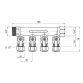 Колекторбалка 16*3/4 &amp;quot; 4-ой з перекриттям - 2