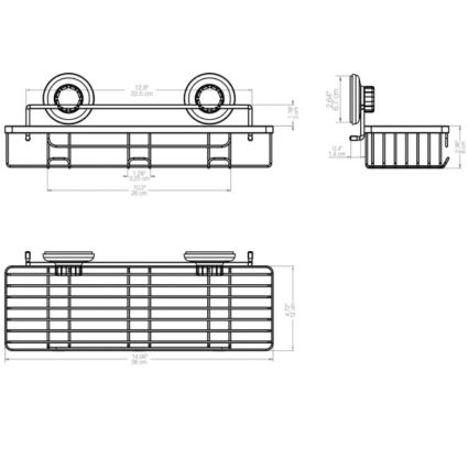 Полка с 3-мя крючками HA-74729-SSS BOX HASKO - 4
