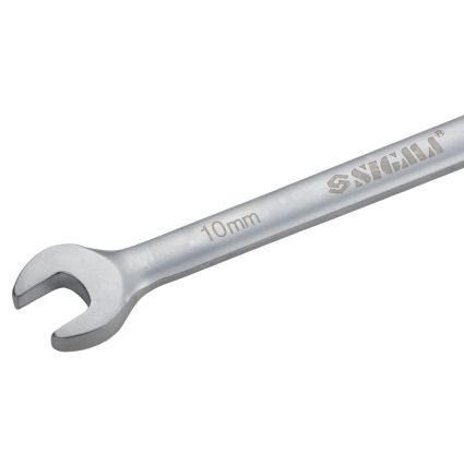 Ключ рожково-накидний трещоточный 10мм CrV satine Sigma (6022101) - 4