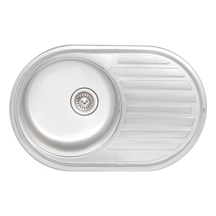 Кухонна мийка Qtap 7750 Satin 0,8 мм (QT7750SAT08) - 1