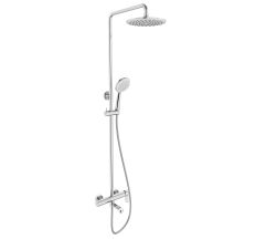 Sistema e система душова (змішувач для ванни, душ 230 мм, ручний душ 3 режими, шланг полімер 1,6 м), cromo