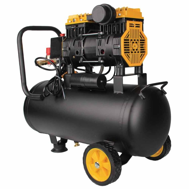 Компрессор двухцилиндровый безмасляный 1.1кВт 1400об/мин 160л/мин 8бар 58дБ 24л SIGMA (7042521) - 3