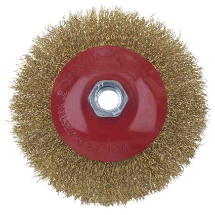Щетка проволочная конусообразная Ø125мм М14×2мм (латунированная) Sigma (9016121) - 3