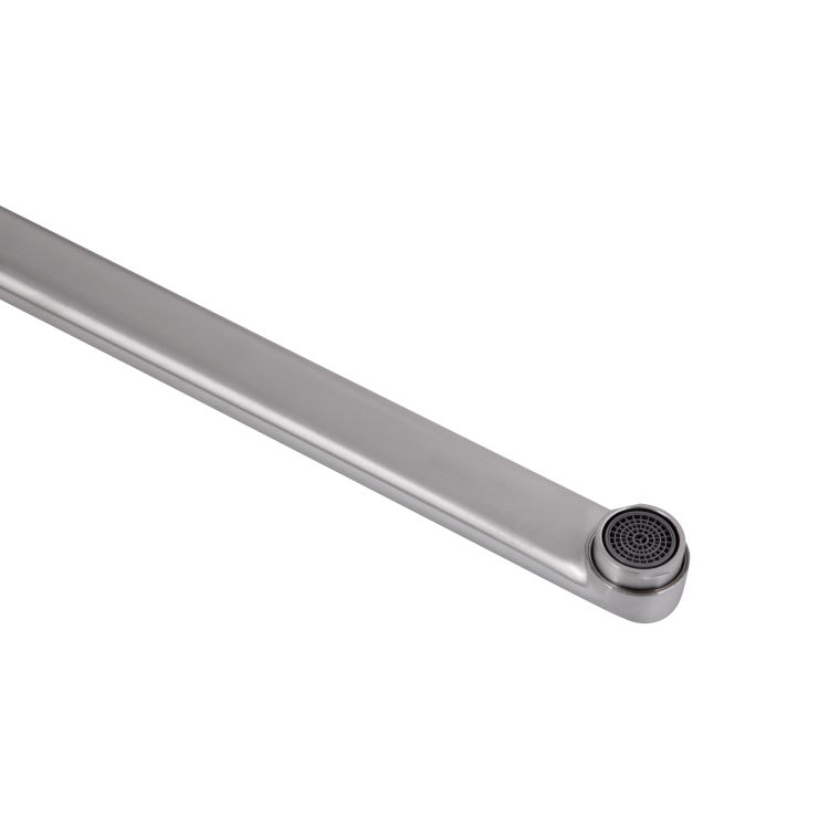 Смеситель д/ванны Pure 005 с длинным поворотным изливом (с душ. гарнитуром) Nickel BRIPUR005NKL Brin - 5