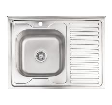 Кухонна мийка Lidz 6080-L Decor 0,6 мм (LIDZ6080DEC06)