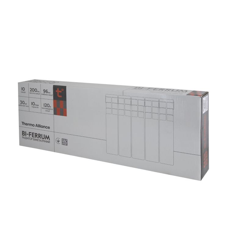 Радиатор биметаллический Bi-Ferrum 200/96 0,81 кг Thermo Alliance - 9