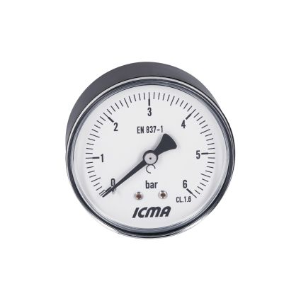 Манометр Icma 1/4&amp;quot; 0-6 бар, заднее подключение №243 - 5