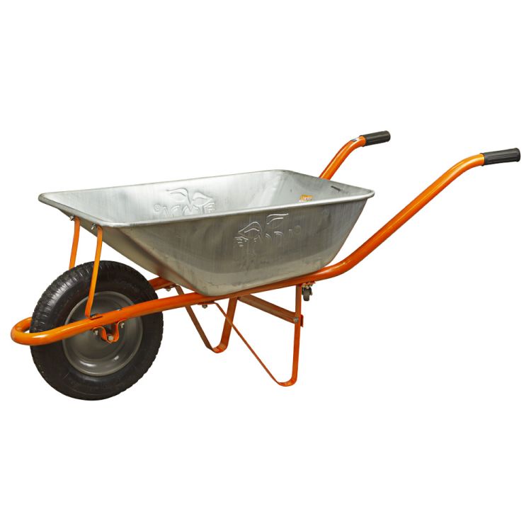 Тачка садовая одноколесная 58л 120кг колесо 13&amp;quot; FLORA (5055324) - 1