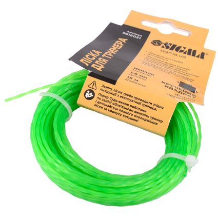 Лісочка для тріммера кручений квадрат Ø1.6мм 15м Sigma (5616021) - 4