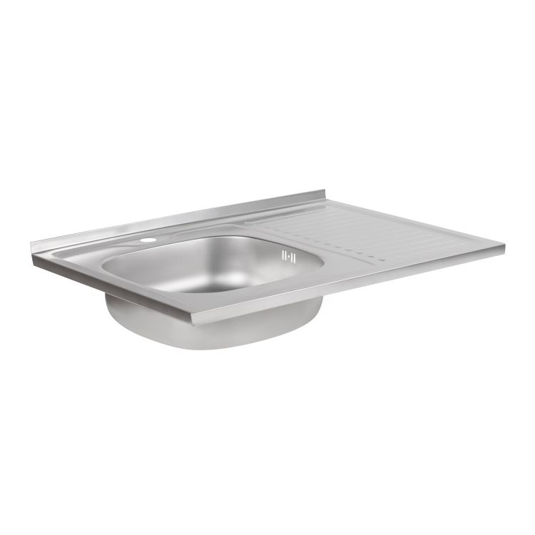 Кухонна мийка Brinex 6080-L 0,6 мм Satin (BRIN6080LSAT06) - 3
