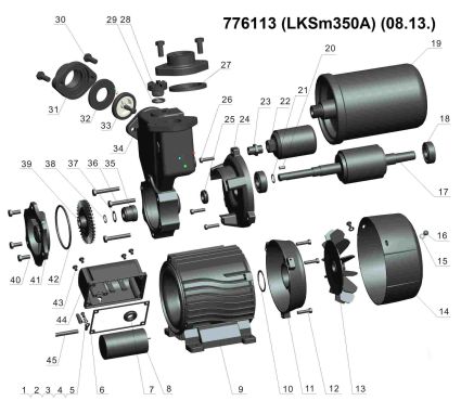 776113 станция 0.35кВт 32м-5л/мин/4м-30л/мин (вихревой насос) 1л - 4