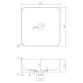 Раковина накладная каменная Solid surface 400*400*125mm - 2
