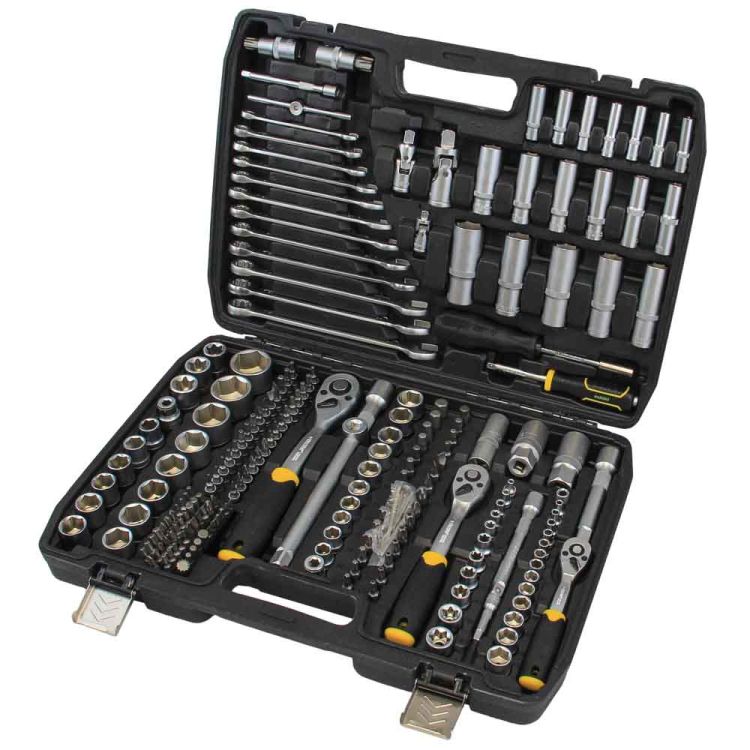 Набор насадок торцевых и биты 1/4&amp;quot;, 3/8&amp;quot;, 1/2&amp;quot; 216шт CrV Sigma (6003841) - 1