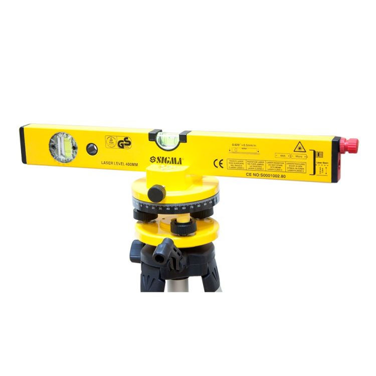 Уровень лазерный 40см (кейс+тренога) Sigma (3727021) - 7