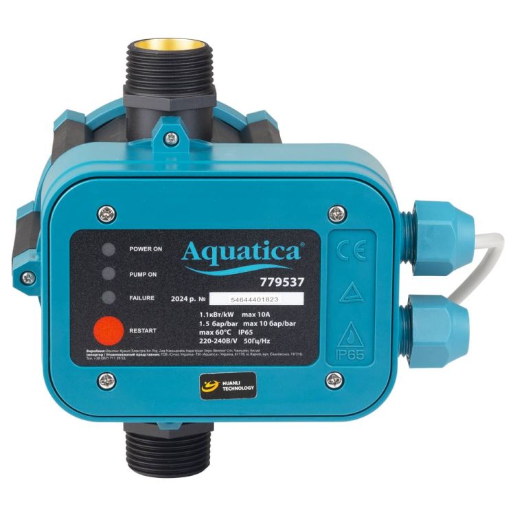 Контролер тиску електричний Aquatica 779537 1.1кВт Ø1&amp;quot; - 8