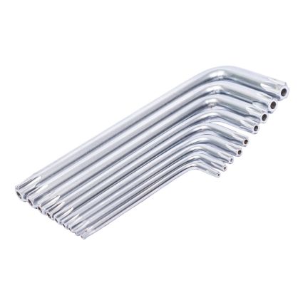 Ключі TORX 9шт T10-Т50мм CrV (короткі з отворами діаметром) Grad (4022275) - 5