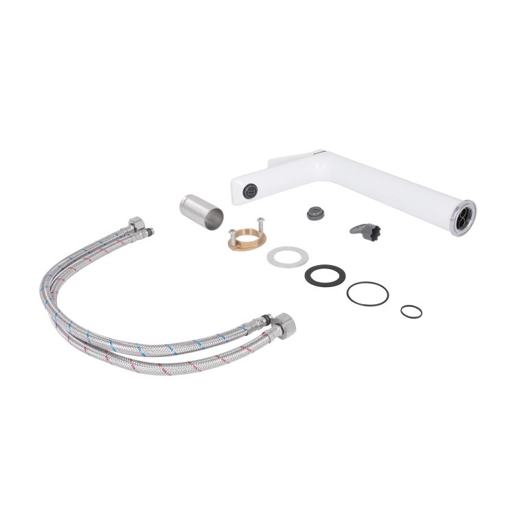 Змішувач для раковинWhiteи Presto високий QTPRE269CRW45577 Chrome/White Qtap - 6