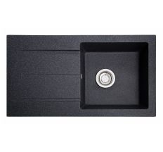 Мойка SOLID Quadro 780*435 антрацит из искусственного камня, с сіфоном