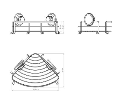 Полиця кутова HA-53723-SSS BOX HASKO - 2