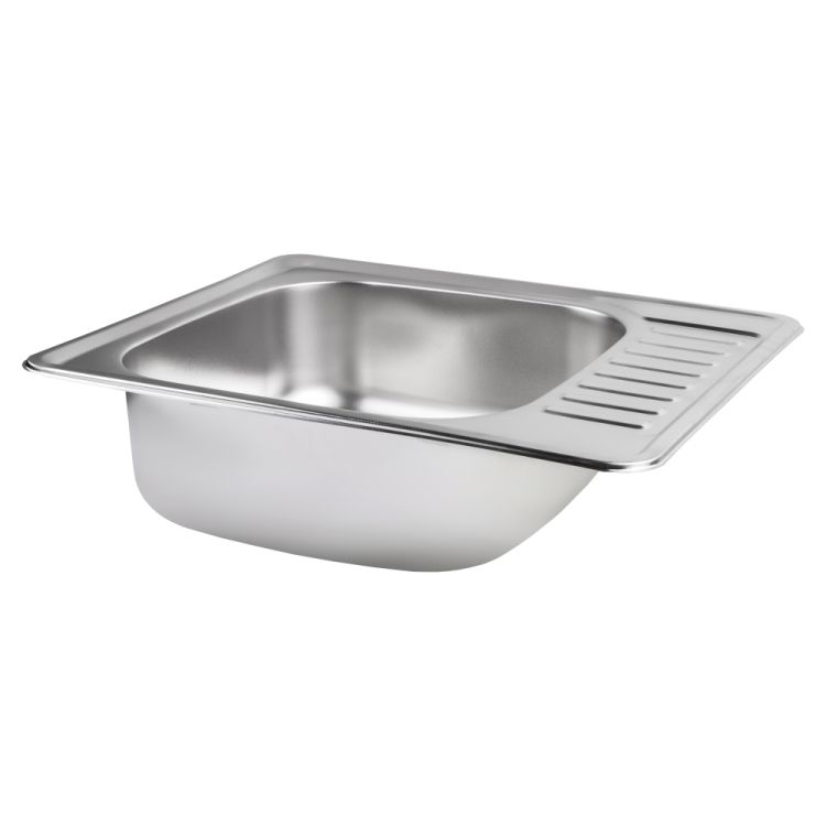 Кухонна мийка Brinex 5848 0,8 мм Micro Decor (BRIN5848MDEC08) - 3