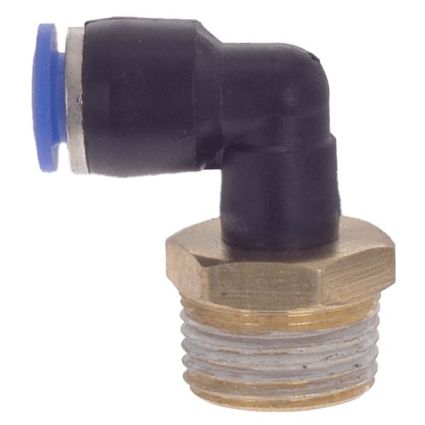 Штуцер цанговый (угловой) Ø6*6*6мм МТ 3/8&amp;quot; Sigma (7027101) - 1