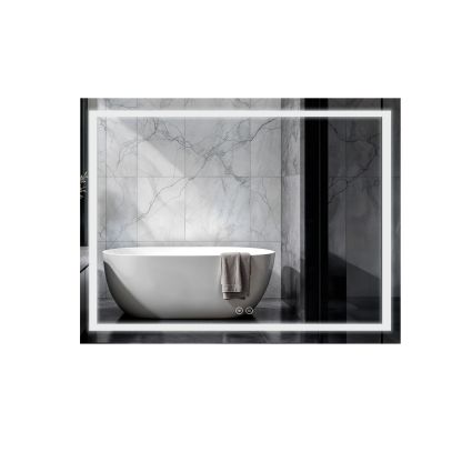 Дзеркало Qtap Mideya (DC-F613) 700х500 з LED-підсвічуванням Touch, з антизапотіванням, димером, рег. яскравості QT2078NCF7050W - 1