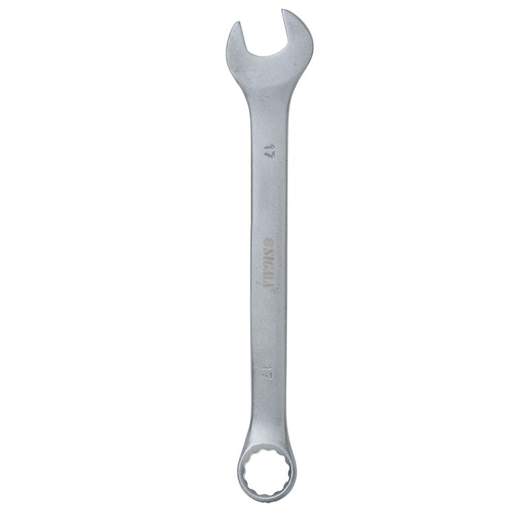 Ключ рожково-накидной 17мм CrV satine Sigma (6021171) - 1