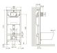 Набор инсталляционный: JESS Rimless унитаз подвесной, сиденье Slim slow-closing, IMPRESE i8120 инсталляция для унитаза 3в1, клавиша хром Pan - 2