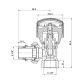 Кран д/рад. кутовий 1/2&amp;quot; верхній з антипротіканням посилений SF232W15 Forte - 2