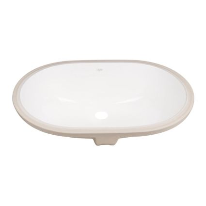 Комплект Qtap Stork: Раковина врізна овальна 560x395x195 мм White + Донний клапан PU02O - 3