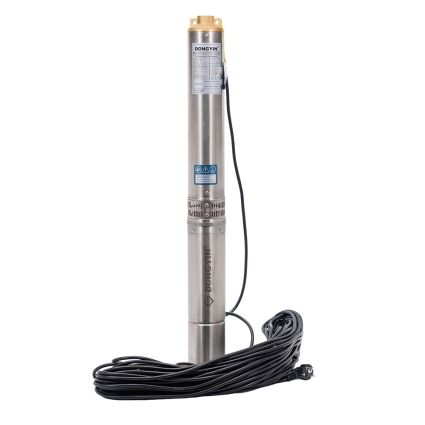 Насос відцентровий свердловинний 0.55кВт H 77(63)м Q 55(30)л/хв Ø102мм (кабель 45м) DONGYIN (777446) - 1