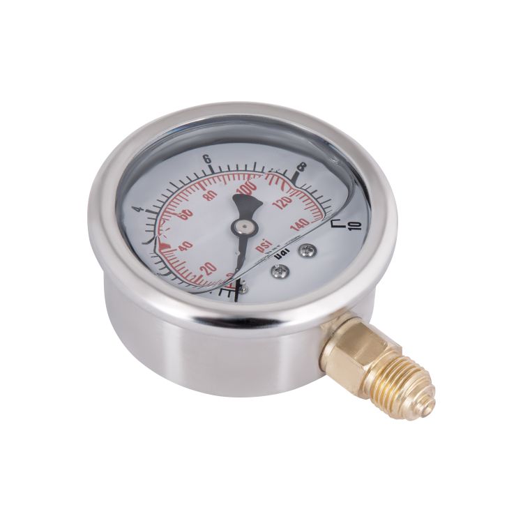 Манометр із гліцерином Thermo Alliancе Forte 10 бар, 1/4&amp;quot;З, нижнє підключення TAF170G10B - 5