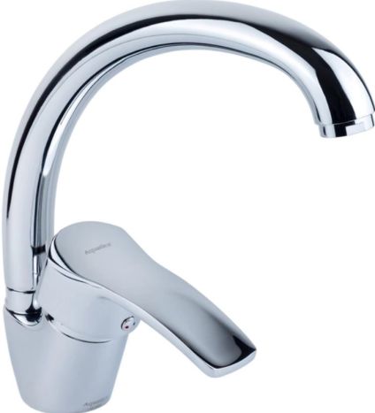 Смеситель ML Ø40 для кухни гусак ухо на гайке AQUATICA (ML-4B141C) - 1