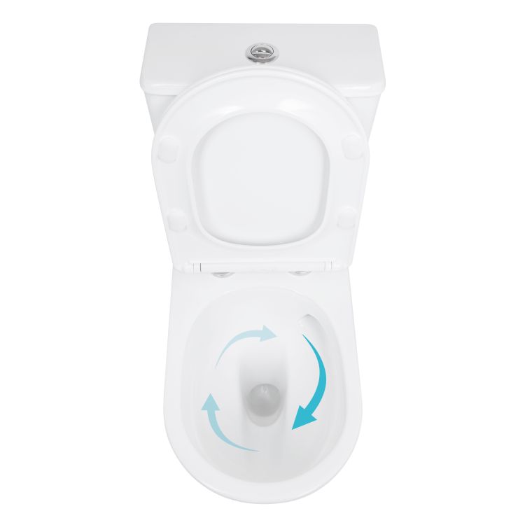 Унітаз підлоговий Qtap Aquarius Ultra Quiet 620×355×790 мм з сидінням Soft-close, White QTAQAW27W49262 - 6