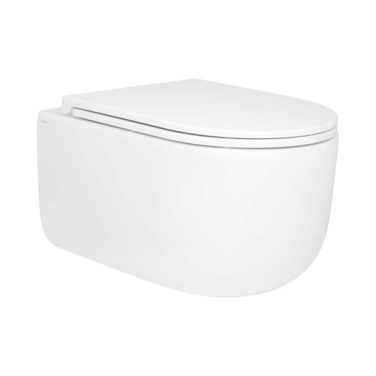 Унітаз підвісний Qtap Taurus безободковий з сидінням Soft-close QTTAU26W45428 - 1